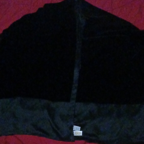 TALBOTS Black Silk Velvet Long Scarf/Wrap - Picture 6 of 13